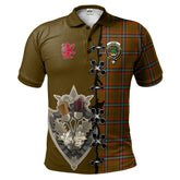 Clan Seton Hunting Modern Tartan Polo Shirt - Lion Rampant And Celtic Thistle Style CJ83 Seton Hunting Modern Tartan Tartan Polo