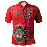 Clan Seton Modern Tartan Polo Shirt - Lion Rampant And Celtic Thistle Style HU41 Seton Modern Tartan Tartan Polo
