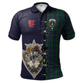 Clan Shaw Tartan Polo Shirt - Lion Rampant And Celtic Thistle Style SJ77 Shaw Tartan Tartan Polo