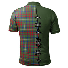 Clan Shaw Green Modern Tartan Polo Shirt - Lion Rampant And Celtic Thistle Style GV61 Shaw Green Modern Tartan Tartan Polo