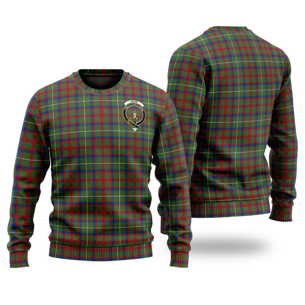 Clan Shaw Green Modern Tartan Christmas Ugly Sweater HU77 Shaw Green Modern Tartan Tartan Sweater