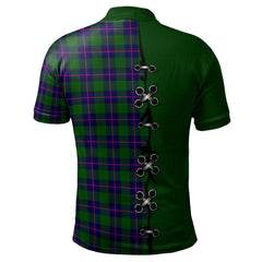 Clan Shaw Modern Tartan Polo Shirt - Lion Rampant And Celtic Thistle Style GB86 Shaw Modern Tartan Tartan Polo