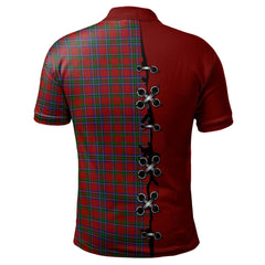 Clan Sinclair Tartan Polo Shirt - Lion Rampant And Celtic Thistle Style IZ67 Sinclair Tartan Tartan Polo