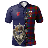 Clan Skene of Cromar Tartan Polo Shirt - Lion Rampant And Celtic Thistle Style TO61 Skene of Cromar Tartan Tartan Polo