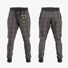 Clan Stewart Grey Tartan Crest Jogger Sweatpants PA76 Clan Stewart Tartan Today