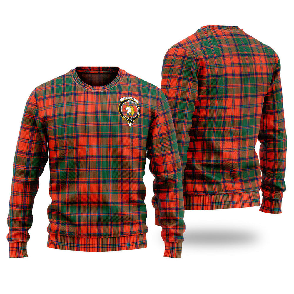 Clan Stewart Of Appin Ancient Tartan Christmas Ugly Sweater SU88 Stewart Of Appin Ancient Tartan Tartan Sweater
