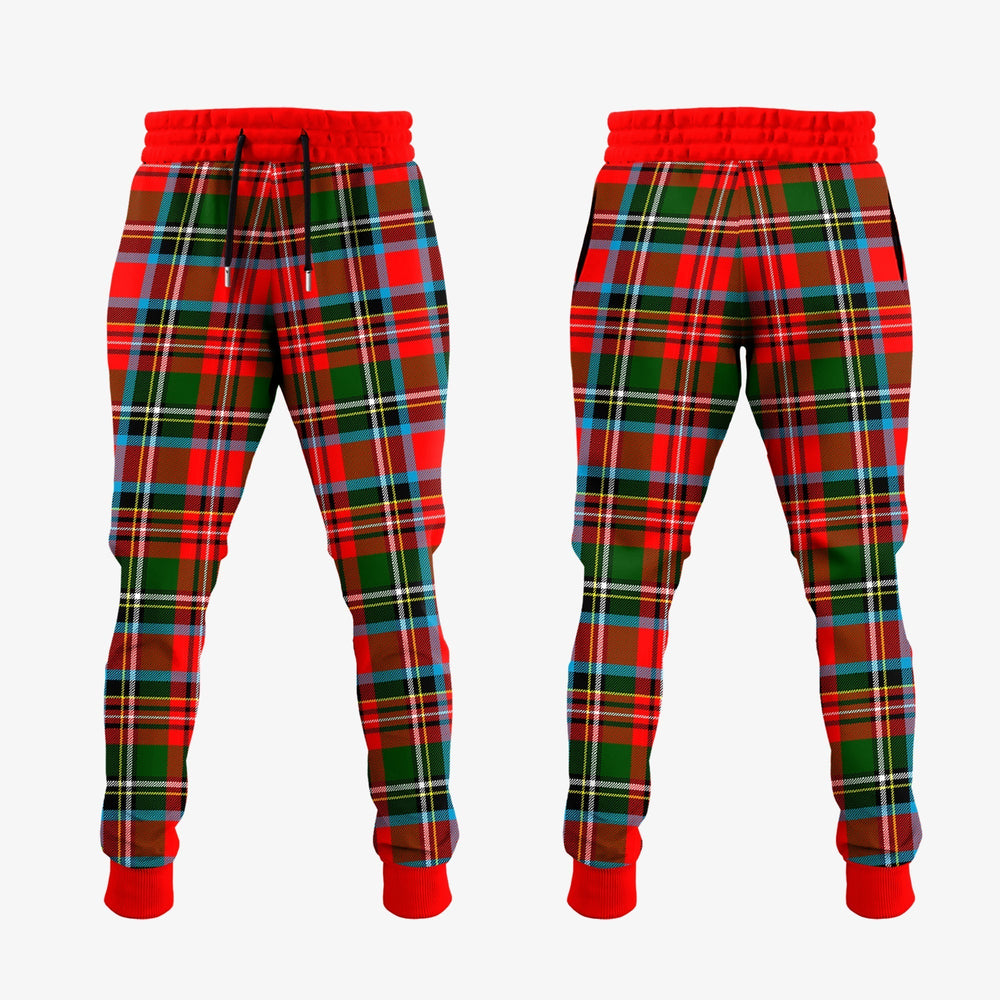 Clan Stewart Royal Tartan Crest Jogger Sweatpants SX74 Clan Stewart Tartan Today