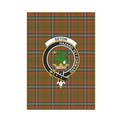 Clan Seton Hunting Modern Tartan Crest Garden Flag CY28 Clan Seton Tartan Today
