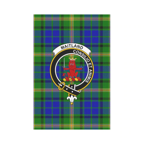Clan Maitland Tartan Crest Garden Flag ZM32 Clan Maitland Tartan Today