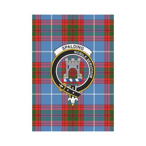 Clan Spalding Tartan Crest Garden Flag DT13 Clan Spalding Tartan Today