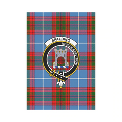 Clan Spalding Tartan Crest Garden Flag DT13 Clan Spalding Tartan Today