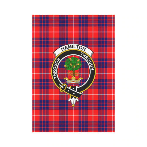 Clan Hamilton Modern Tartan Crest Garden Flag KN33 Clan Hamilton Tartan Today