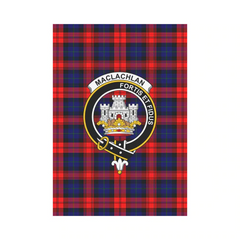 Clan MacLachlan Modern Tartan Crest Garden Flag RK35 Clan Garden Tartan Today