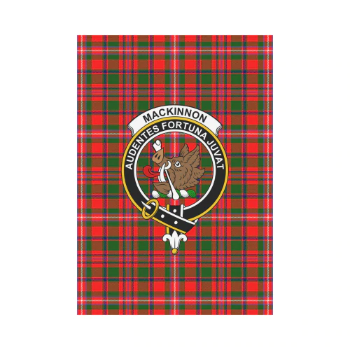 Clan MacKinnon Modern Tartan Crest Garden Flag QV47 Clan MacKinnon Tartan Today