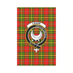 Clan Leask Tartan Crest Garden Flag BR50 Clan Leask Tartan Today