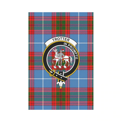 Clan Trotter Tartan Crest Garden Flag