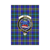 Clan Weir Modern Tartan Crest Garden Flag SB14 Clan Weir Tartan Today