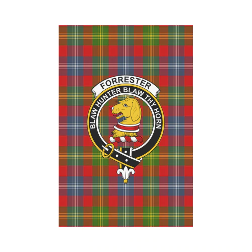 Clan Forrester Tartan Crest Garden Flag BP98 Clan Forrester Tartan Today