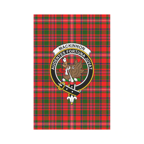Clan MacKinnon Modern Tartan Crest Garden Flag QV47 Clan MacKinnon Tartan Today