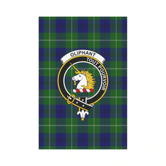 Clan Oliphant Modern Tartan Crest Garden Flag MK70 Clan Oliphant Tartan Today
