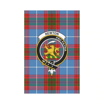 Clan Newton Tartan Crest Garden Flag