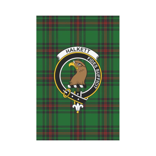 Clan Halkett Glen Tartan Crest Garden Flag