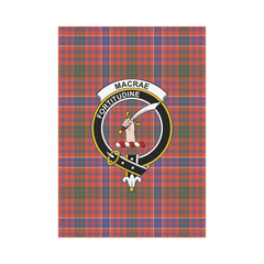 Clan MacRae Ancient Tartan Crest Garden Flag XQ22 Clan MacRae Tartan Today