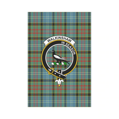 Clan Walkinshaw Tartan Crest Garden Flag