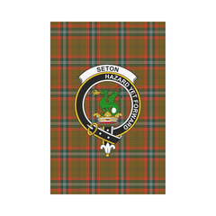 Clan Seton Hunting Modern Tartan Crest Garden Flag CY28 Clan Seton Tartan Today