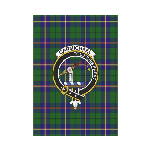 Clan Carmichael Modern Tartan Crest Garden Flag XC32 Clan Carmichael Tartan Today