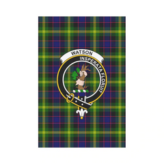 Clan Watson Modern Tartan Crest Garden Flag IO98 Clan Watson Tartan Today