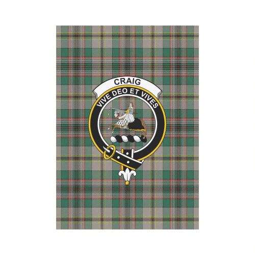 Clan Craig Ancient Tartan Crest Garden Flag WD49 Clan Craig Tartan Today