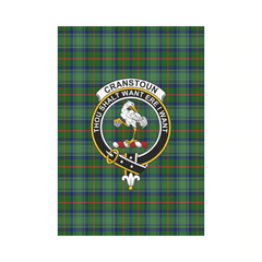 Clan Cranston Modern Tartan Crest Garden Flag UR11 Clan Hall Tartan Today
