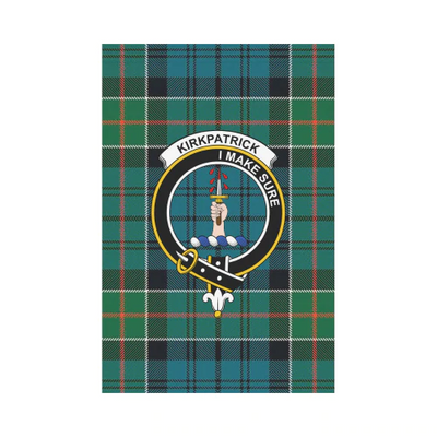 Clan Kirkpatrick Tartan Crest Garden Flag