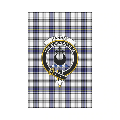 Clan Hannay Tartan Crest Garden Flag PG86