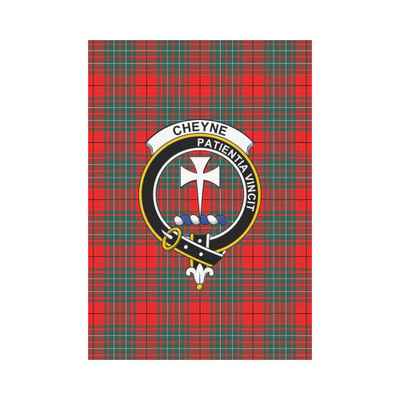 Clan Cheyne Tartan Crest Garden Flag