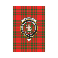 Clan Livingstone Modern Tartan Crest Garden Flag TV25 Clan Livingstone Tartan Today
