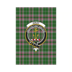 Clan Gray Hunting Tartan Crest Garden Flag SC98 Clan Gray Tartan Today