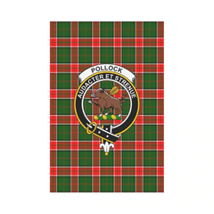 Clan Pollock Modern Tartan Crest Garden Flag HL78 Clan Pollock Tartan Today