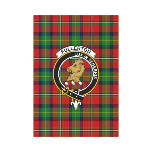 Clan Fullerton Tartan Crest Garden Flag CJ21 Clan Fullarton/Fullerton Tartan Today