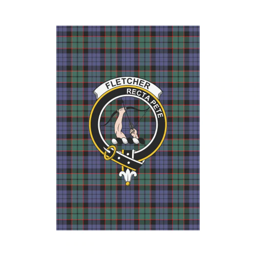 Clan Fletcher Modern Tartan Crest Garden Flag CK32 Clan Fletcher Tartan Today