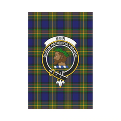 Clan Muir Tartan Crest Garden Flag JU50 Clan Muir_More Tartan Today