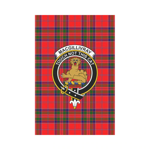 Clan MacGillivray Modern Tartan Crest Garden Flag QS12 Clan MacGillivray Tartan Today
