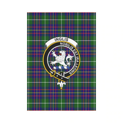 Clan Inglis Modern Tartan Crest Garden Flag IL65 Clan Inglis Tartan Today