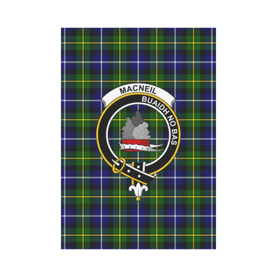 Clan MacNeil Of Barra Tartan Crest Garden Flag VC47
