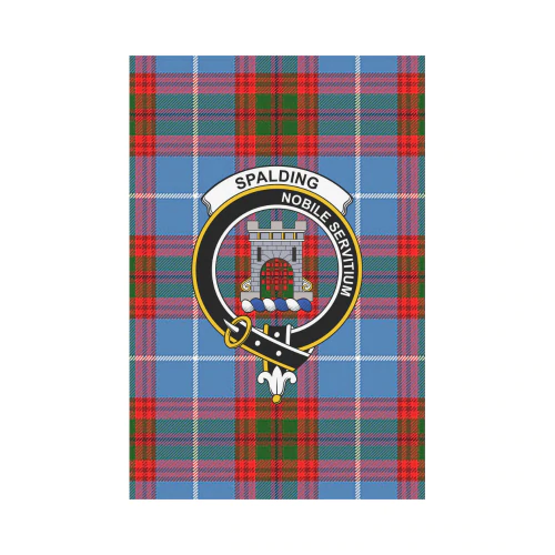 Clan Spalding Tartan Crest Garden Flag DT13 Clan Spalding Tartan Today