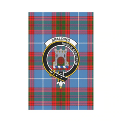 Clan Spalding Tartan Crest Garden Flag DT13 Clan Spalding Tartan Today