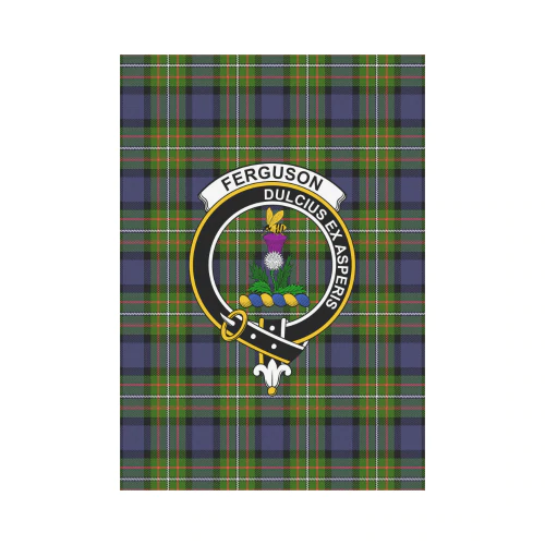 Clan Fergusson Modern Tartan Crest Garden Flag WR48 Clan Fergusson Tartan Today