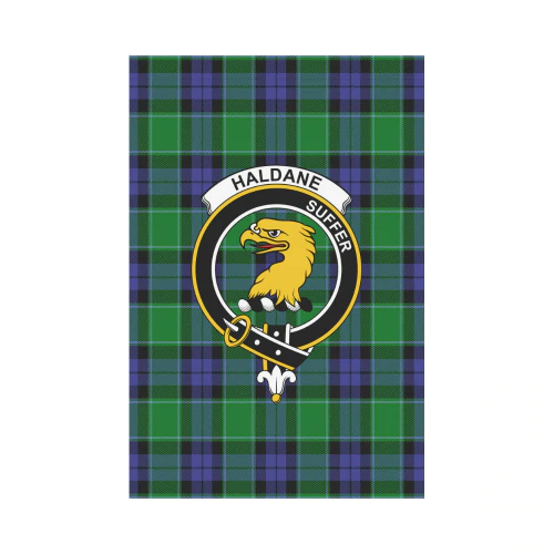 Clan Haldane Tartan Crest Garden Flag