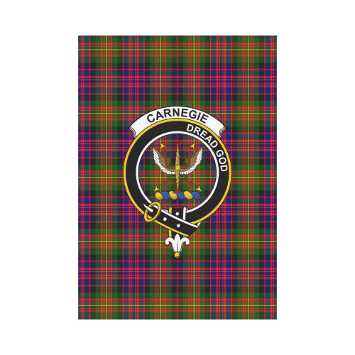 Clan Carnegie Modern Tartan Crest Garden Flag BV80 Clan Carnegie Tartan Today